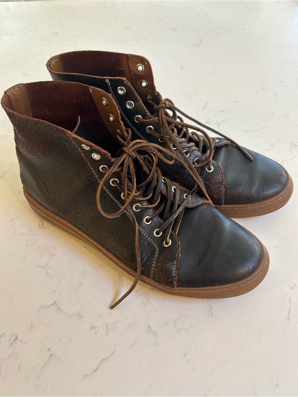 Thursday Boots Men’s Brown Leather High Top Sneakers Boots Size 11.5 US Casual - Picture 11 of 11